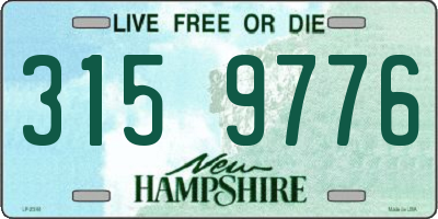 NH license plate 3159776