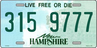 NH license plate 3159777