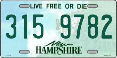 NH license plate 3159782