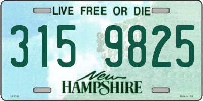 NH license plate 3159825