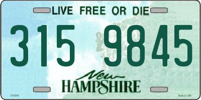 NH license plate 3159845