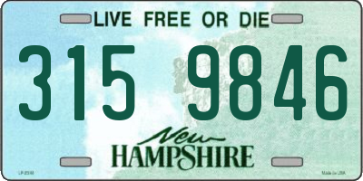 NH license plate 3159846