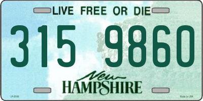 NH license plate 3159860