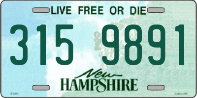NH license plate 3159891
