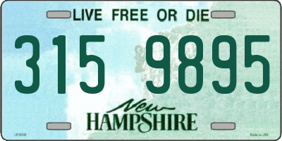 NH license plate 3159895