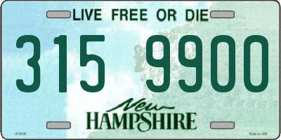NH license plate 3159900