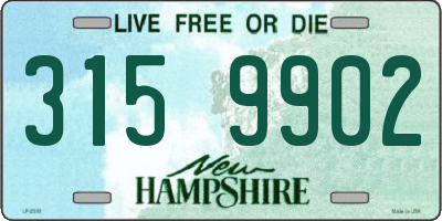 NH license plate 3159902