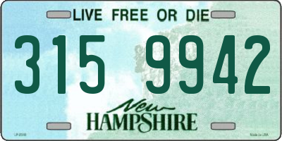 NH license plate 3159942