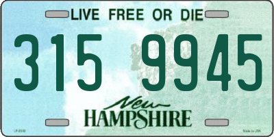 NH license plate 3159945
