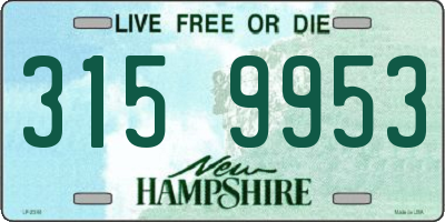 NH license plate 3159953