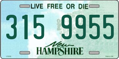 NH license plate 3159955