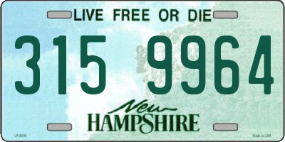 NH license plate 3159964