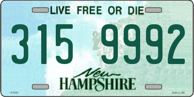 NH license plate 3159992