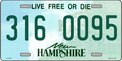 NH license plate 3160095