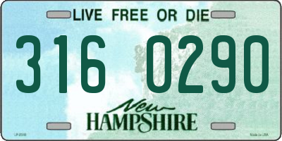 NH license plate 3160290