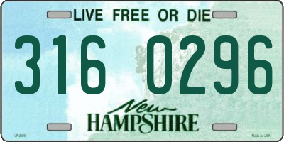 NH license plate 3160296