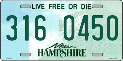 NH license plate 3160450