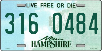 NH license plate 3160484