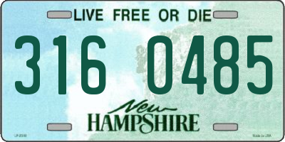 NH license plate 3160485