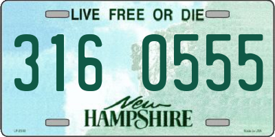NH license plate 3160555