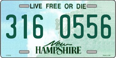 NH license plate 3160556