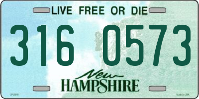 NH license plate 3160573