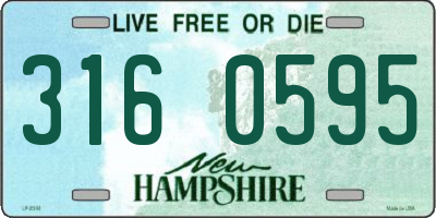 NH license plate 3160595