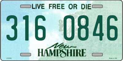 NH license plate 3160846