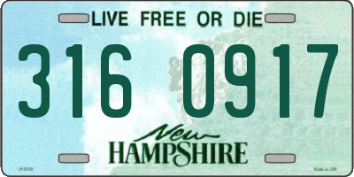 NH license plate 3160917