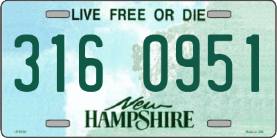NH license plate 3160951