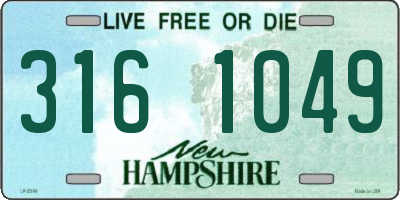 NH license plate 3161049