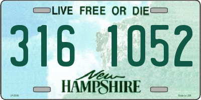 NH license plate 3161052
