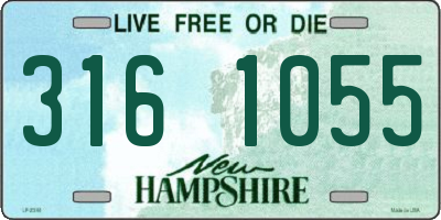 NH license plate 3161055