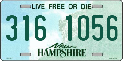 NH license plate 3161056