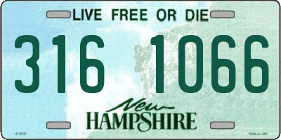 NH license plate 3161066