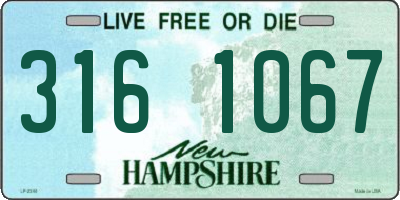 NH license plate 3161067