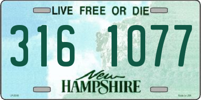 NH license plate 3161077
