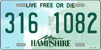 NH license plate 3161082
