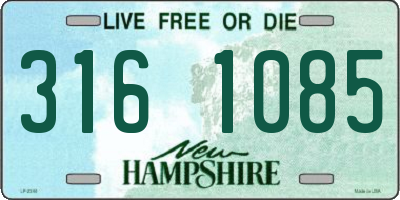 NH license plate 3161085
