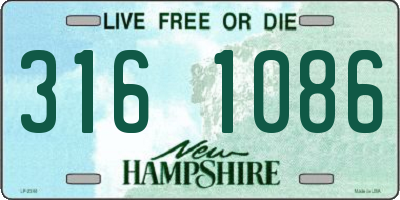 NH license plate 3161086