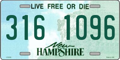 NH license plate 3161096