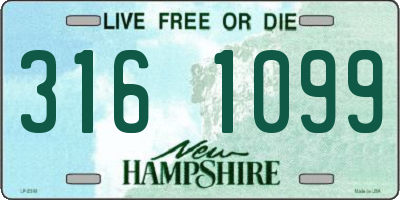 NH license plate 3161099