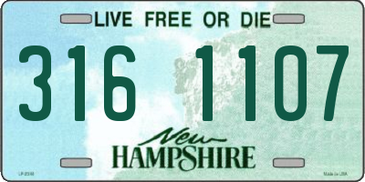 NH license plate 3161107
