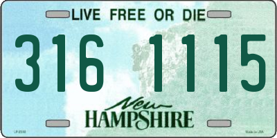 NH license plate 3161115