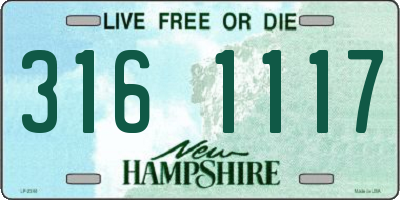 NH license plate 3161117