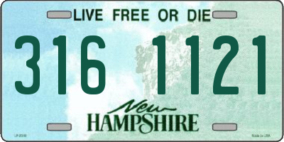 NH license plate 3161121
