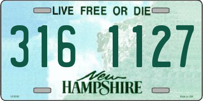 NH license plate 3161127