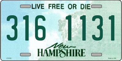 NH license plate 3161131
