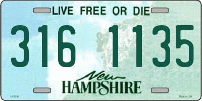NH license plate 3161135