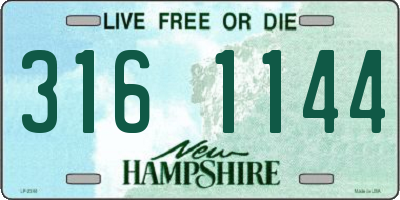 NH license plate 3161144